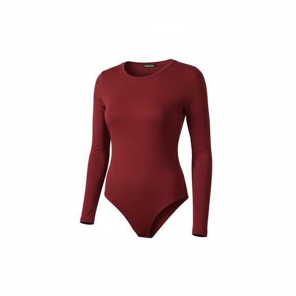 Fashion Nova Wine Red Bodysuit - Picture 2 of 4